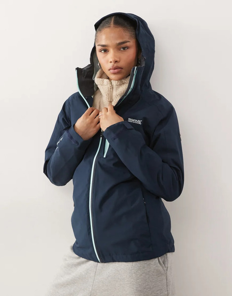  Regatta Birchdale Ii Waterproof Jacket In Navy 