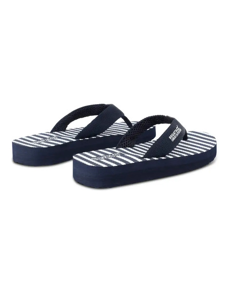  Regatta Catarina Lightweight Flip Flops In Navy White Stripe 