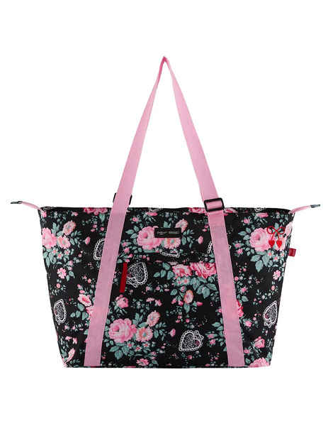  Regatta Cath Kidston Boulder Tote Bag In Black Hackney Rose 