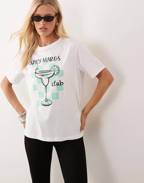  Regatta Comfy Baska Tee In White Spicy Margs 