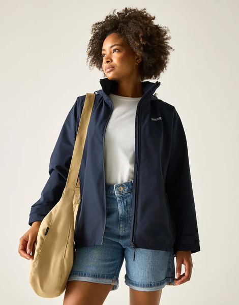  Regatta Daysha Ii Waterproof Shell Jacket In Navy Blue 