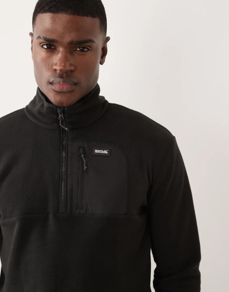  Regatta Frankie Half Zip Fleece In Black 