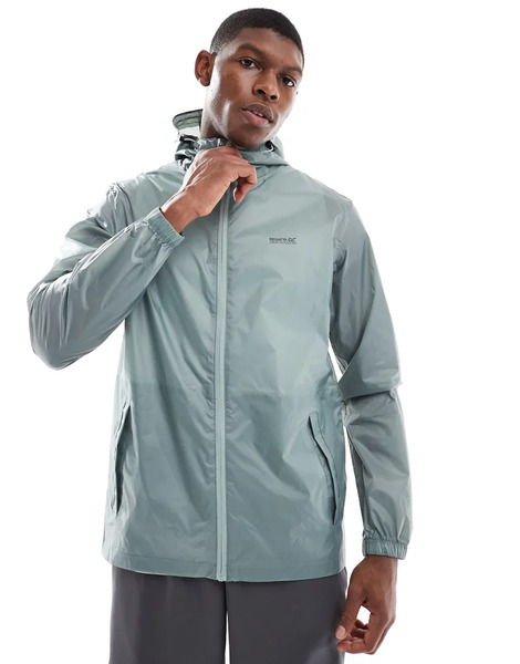  Regatta Men's Pack It Iii Waterproof Jacket In Grey 