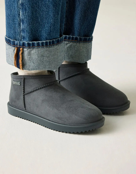  Regatta Risley Short Waterproof Boots In Green Grey 