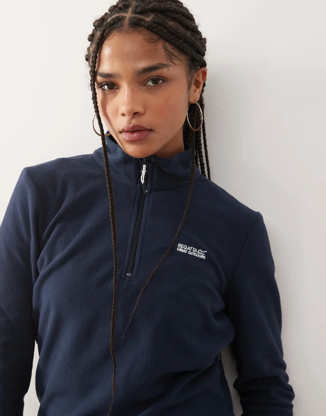  Regatta Sweethart Lightweight Half Zip Fleece In Blue Navy 