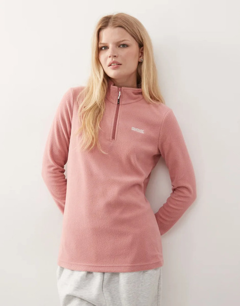  Regatta Sweethart Lightweight Half Zip Fleece In Pink 
