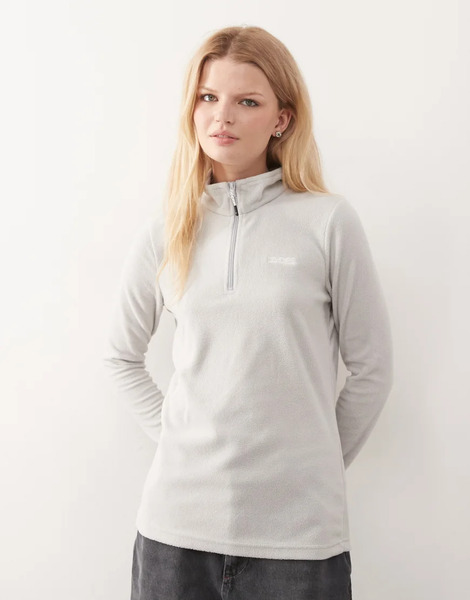  Regatta Sweetheart Lightweight Half Zip Fleece In Grey 