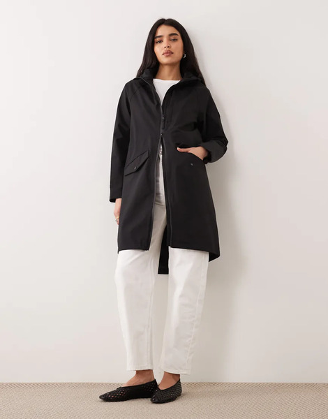  Regatta Waterproof Levita Hooded Jacket In Black 