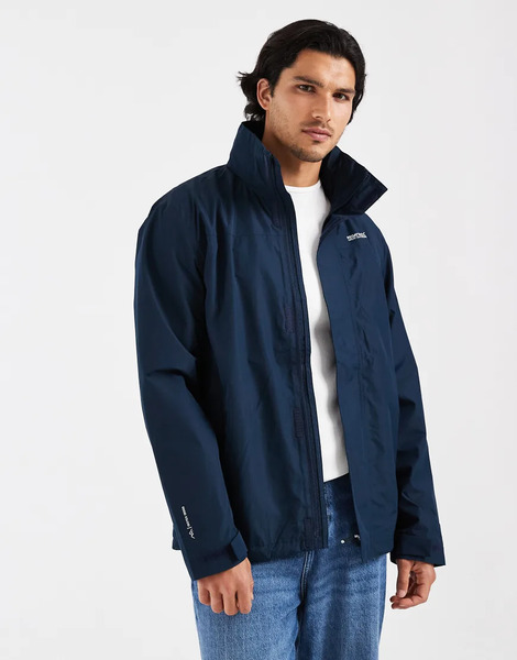  Regatta Waterproof Matt Ii Shell Jacket In Navy 