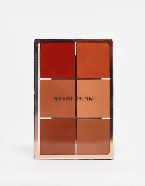  Revolution Everything Base Face Icon Complexion Palette Dark Neutral 