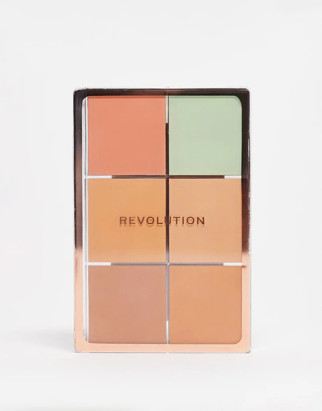  Revolution Everything Base Face Icon Complexion Palette Medium Neutral 
