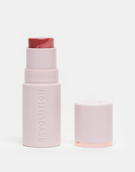  Revolution Skin Silk Marble Blush Stick Rosy Cheeks Pink 