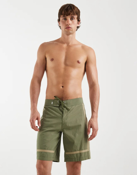  Rhythm Panelled Trunk In Khaki Green 