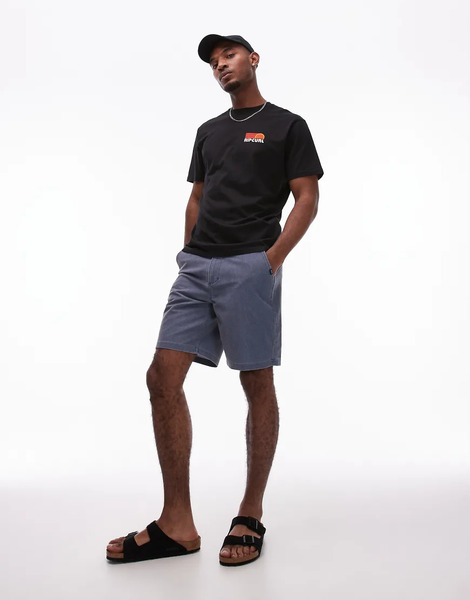  Ripcurl Boardwalk Cord Shorts In Washed Navy 