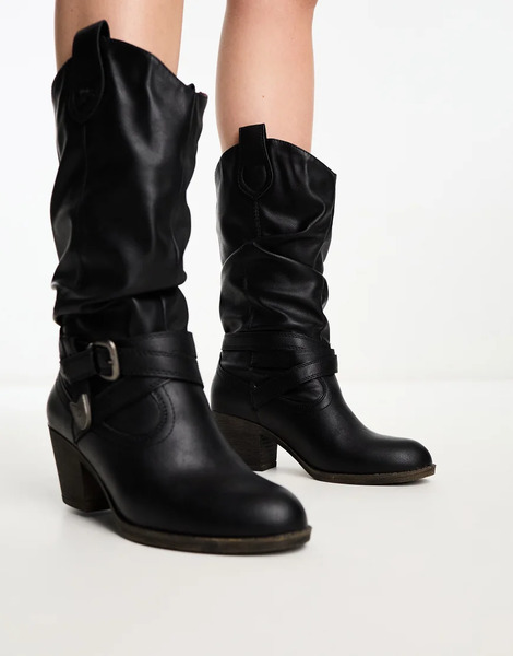  Rocket Dog Sidestep Western Boot In Black 