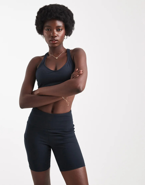  Roxy Heart Into It Shorts In Anthracite Black 