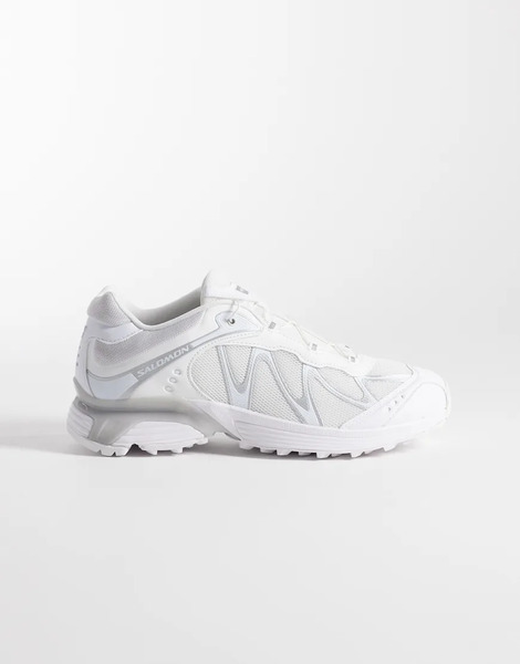  Salomon Xt Whisper Trainers In White And Silver 