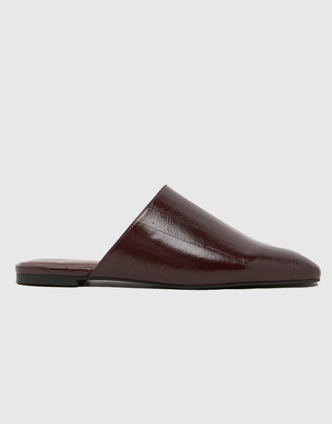  Schuh Latina Mule In Burgundy Red 