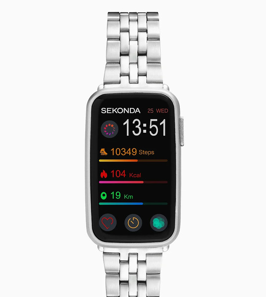  Sekonda Track 26mm Rectangular Grey Watch In Silver   Silver 