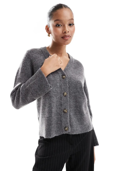  Selected Cardigan In Grey 