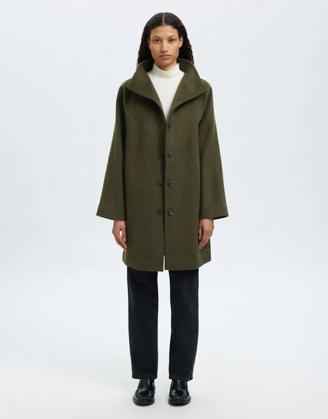  Selected Coat In Ivy Green 