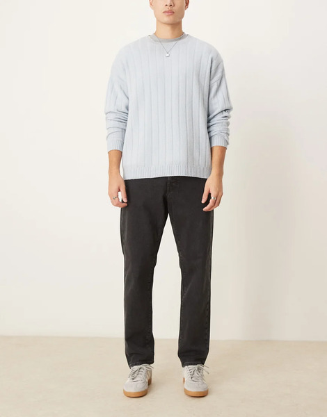 Selected Cole Regular Tapered Fit Jeans In Black 