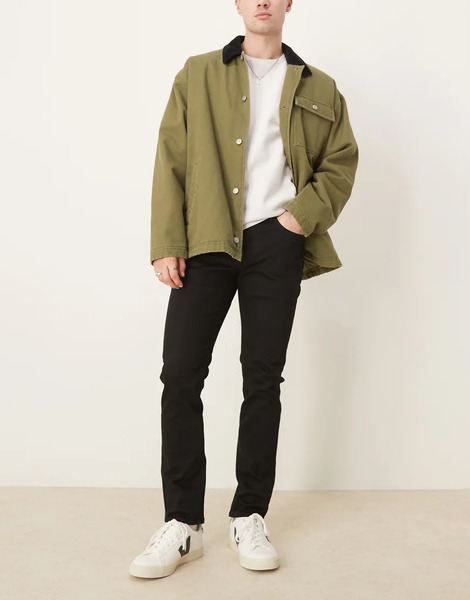  Selected Leon Slim Fit Jeans In Black 