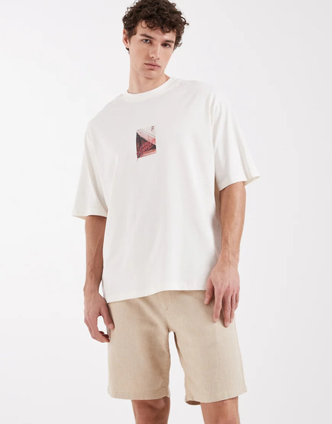  Selected Linen Blend Shorts In Beige Brown 