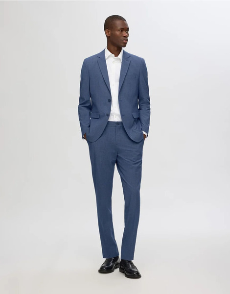  Selected Suit Trousers In Dark Blue 