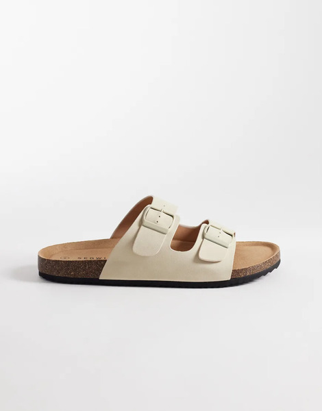 Seqwl Molsen Sandals With Buckles In Stone Neutral 