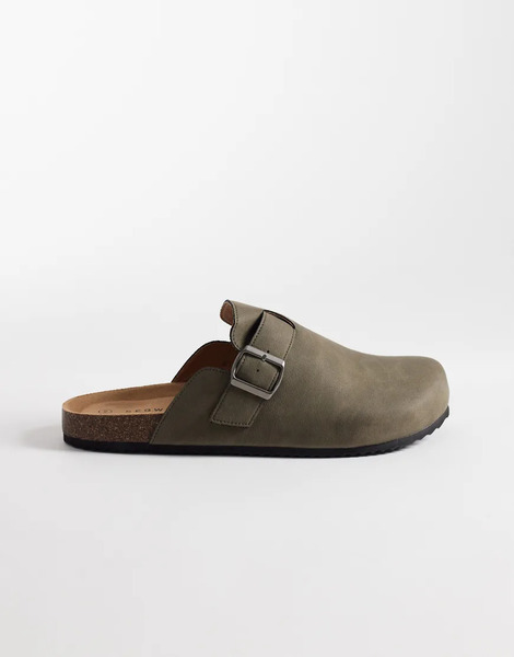  Seqwl Soda Clogs In Khaki Green 