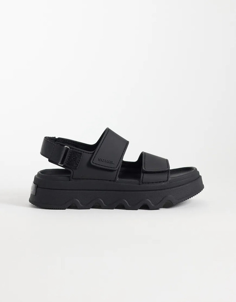  Sorel Kinetic Sunchase Ankle Strap Sandal In Black 