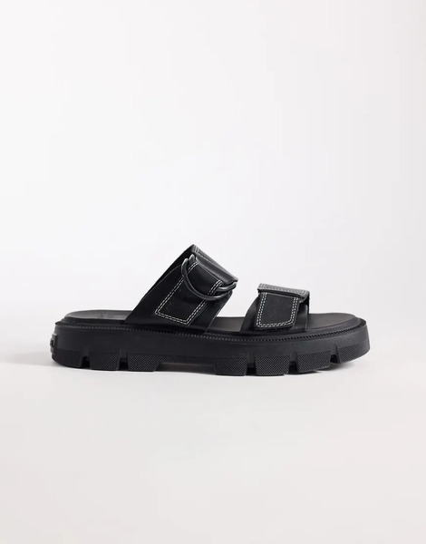  Sorel Rein Slide Sandal In Black 