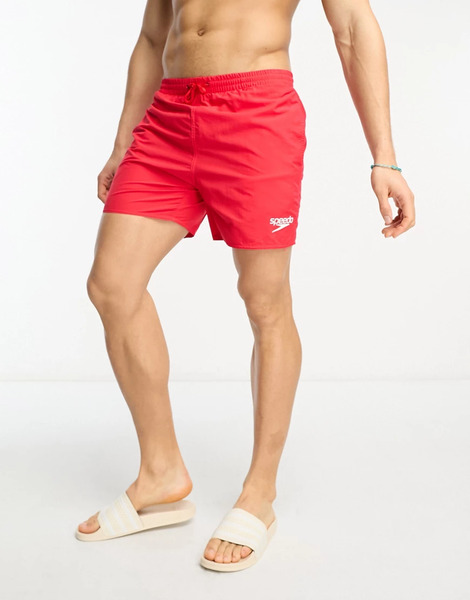 Speedo Essentials 16 Swim Shorts In Red 