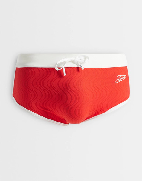  Speedo Jetstream Texture 3.5 Swim Brief In Red 