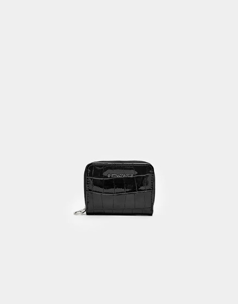  Stradivarius Rectangular Purse In Black 