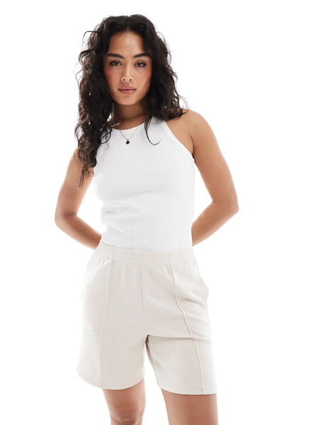  Stradivarius Soft Touch Bermuda Shorts In Stone Neutral 