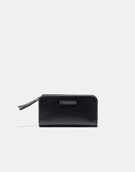  Stradivarius Wallet With Zip In Black 