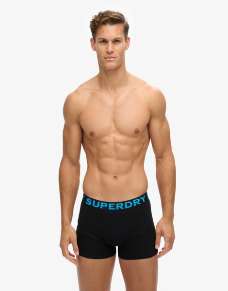  Superdry Boxer Triple Pack In Black/neon 