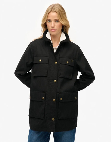  Superdry Wax Jacket In Black 