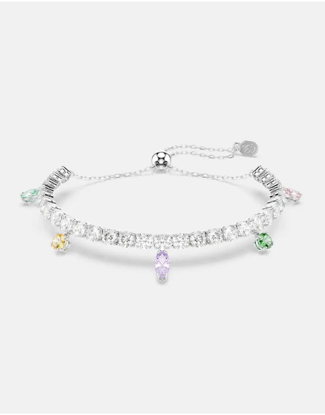  Swarovski Ariana Grande X Swarovski Bracelet, Mixed Cuts, Multicolored, Rhodium Plated In Multi Colored, Rhodium Plating 