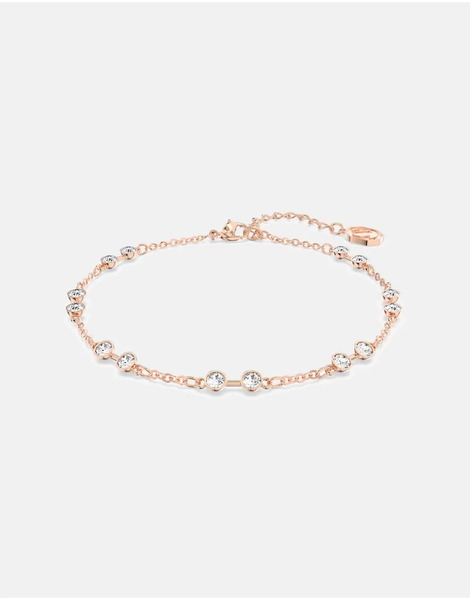  Swarovski Swarovski Remix Collection Strand, Round Cut, White, Rhodium Plated In White, Rhodium Plating 