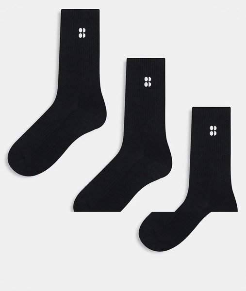  Sweaty Betty Essentials 3 Pack Socks In Black 