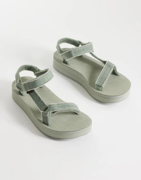  Teva Midform Universal Canvas Sandals In Seagrass Blue 