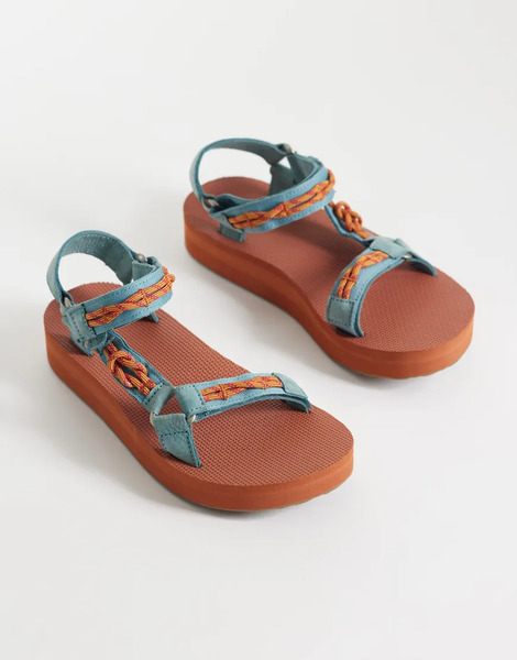  Teva Midform Universal Knotted Sandals In Smoke Blue 