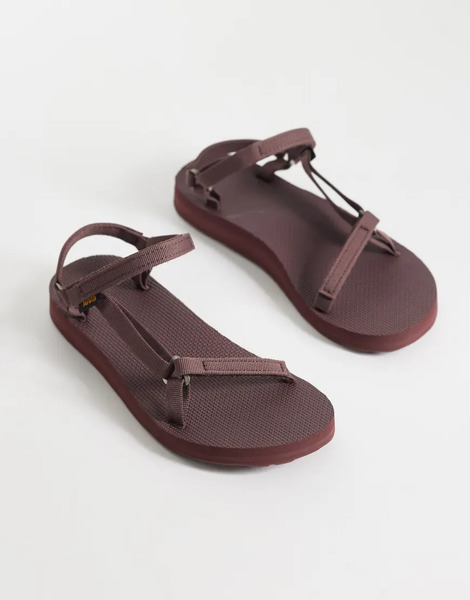  Teva Original Universal Slim Sandals In Brown 