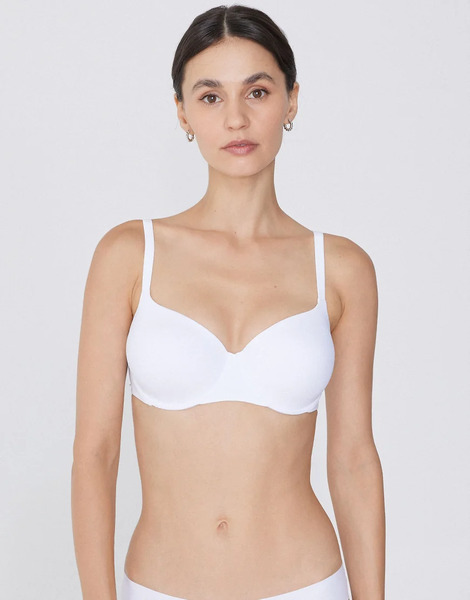  Tezenis Prague Full Coverage Balconette Bra In White 