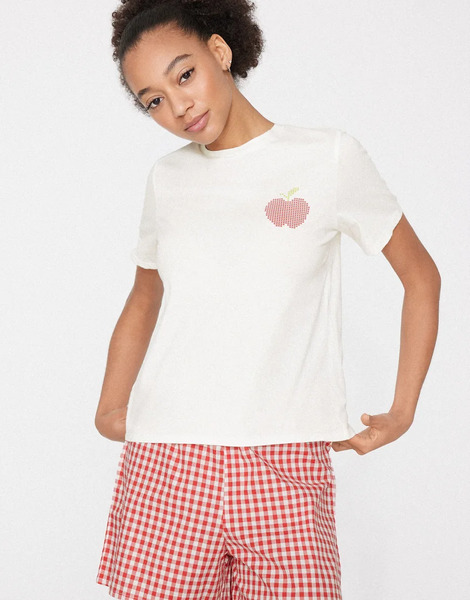  Tezenis Short Apple Canvas Pyjamas Set In Red Gingham Multi 