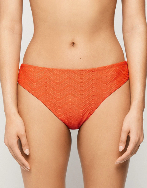  Tezenis Sparkling Bikini Bottoms In Sunset Orange 