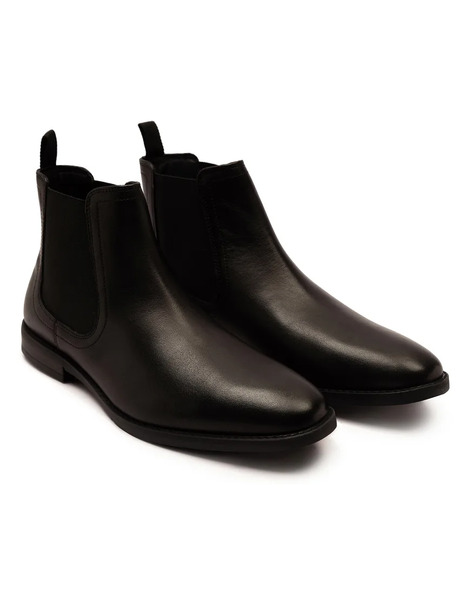  Thomas Crick Griffin Leather Chelsea Boot In Black 